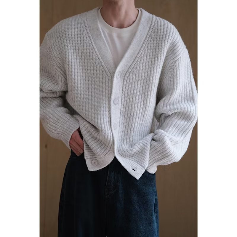 Sweater Simple Knitting Cardigan Men's Winter Coat
